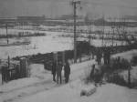 Pohad na budce stavenisko (rok 1967) v pozad depo autobusov na Koickej ulici.